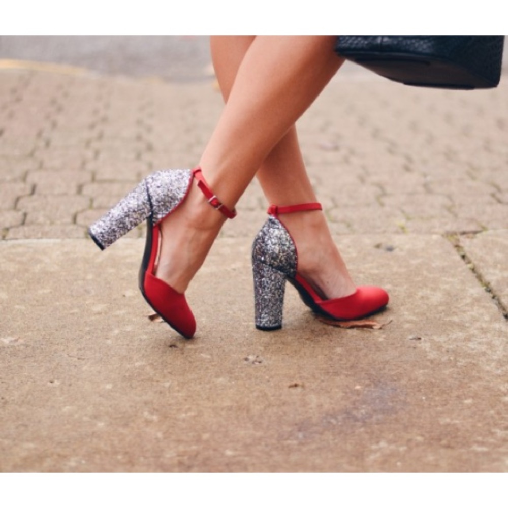 Glitter Heels by Charming Charlie